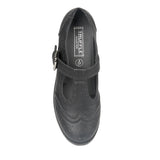 Black Pu Flat Shoes