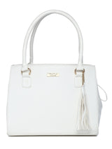 White Tassle Handbag