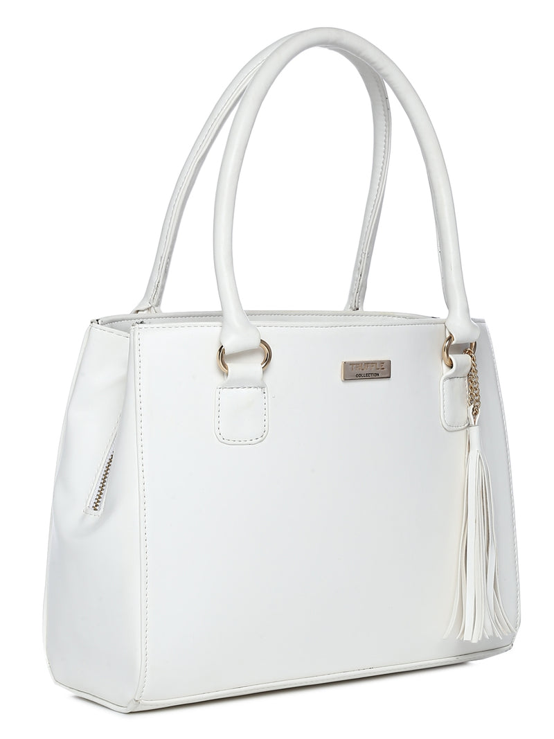 White Tassle Handbag