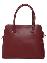 Burgundy Handbag With Side Sling