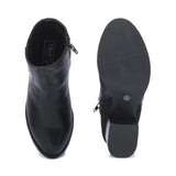 Black Block Heel Ankle Boot