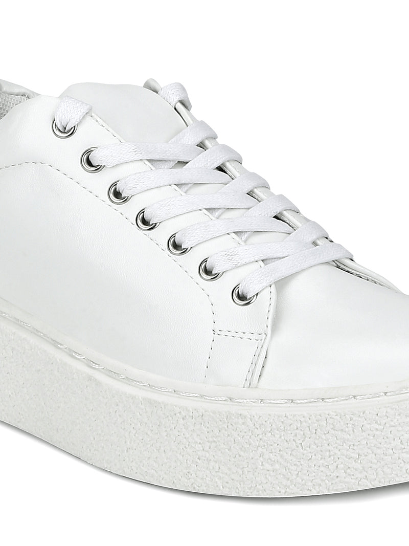 Total White Lace-Up Creepers