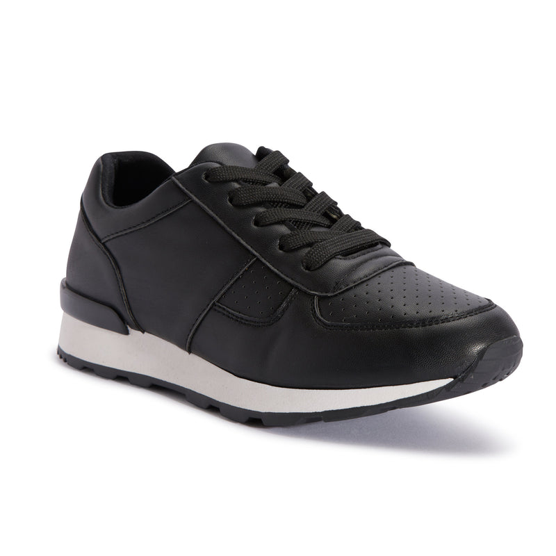 Black Lace Up Trainer