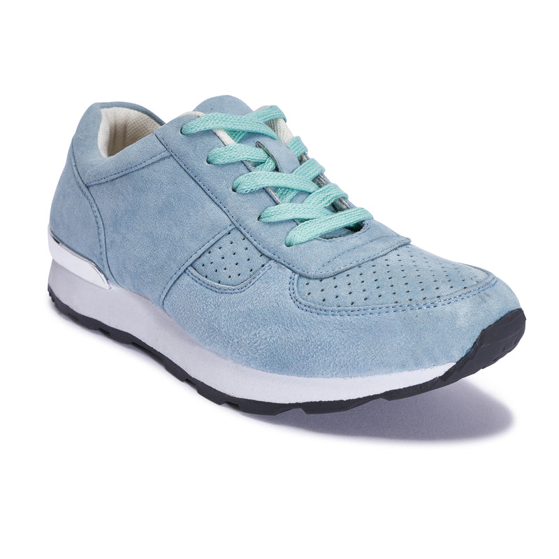 Blue Lace Up Trainer