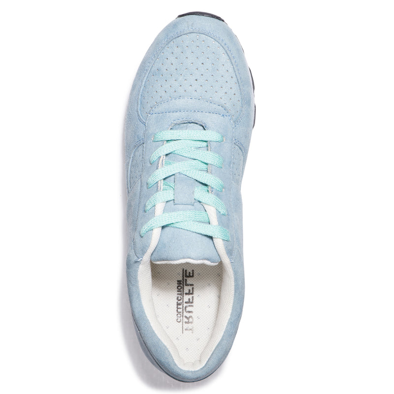 Blue Lace Up Trainer