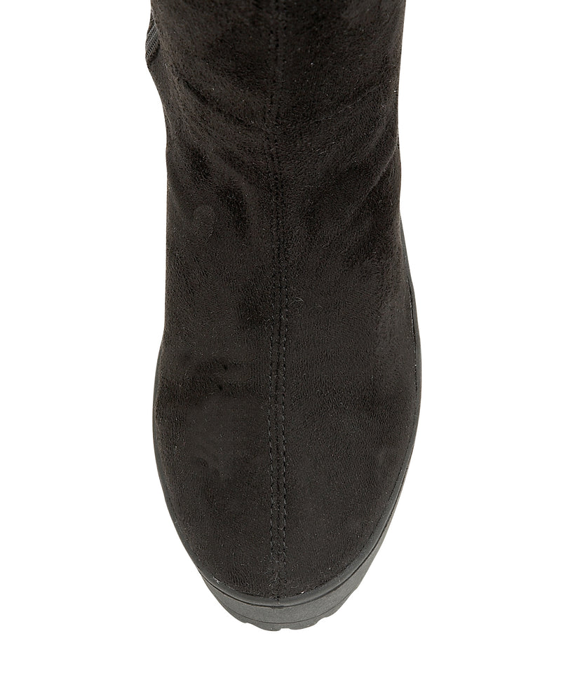 Black Suedette Boots