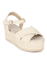 Natural Weave Textile Wedges