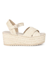 Natural Weave Textile Wedges