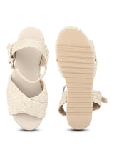 Natural Weave Textile Wedges