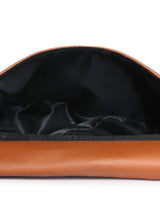 Tan tassle sling bag
