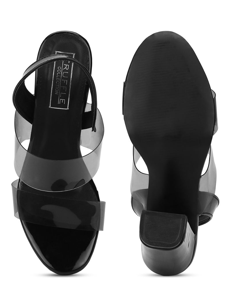 Zara clear online sandals