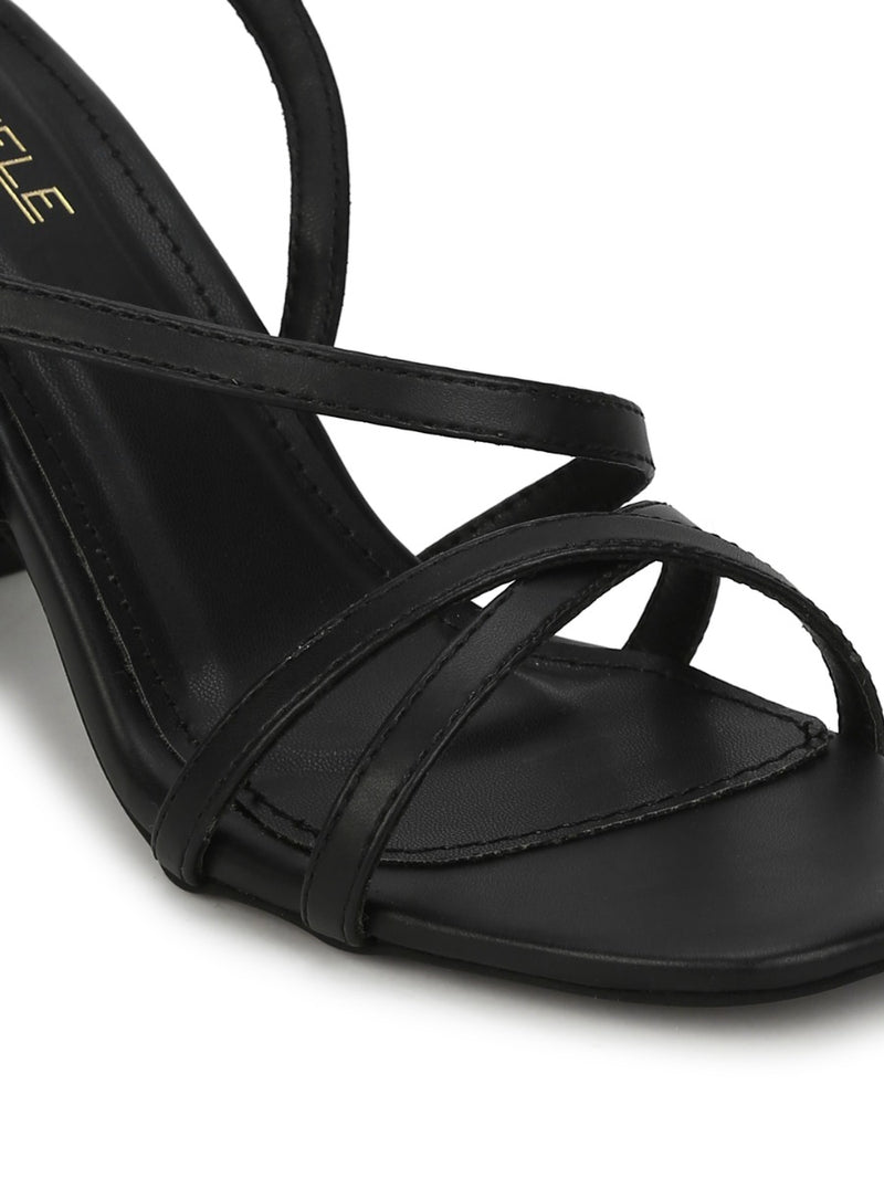 Buy A SIMPLE SUNDAY BLACK HEELS for Women Online in India