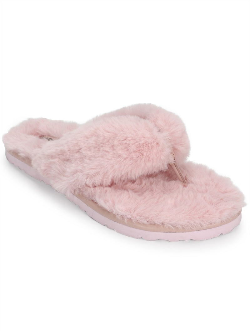 Pink fuzzy flip flops new arrivals