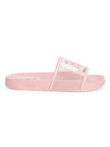 Clear Pink PU Slip Ons