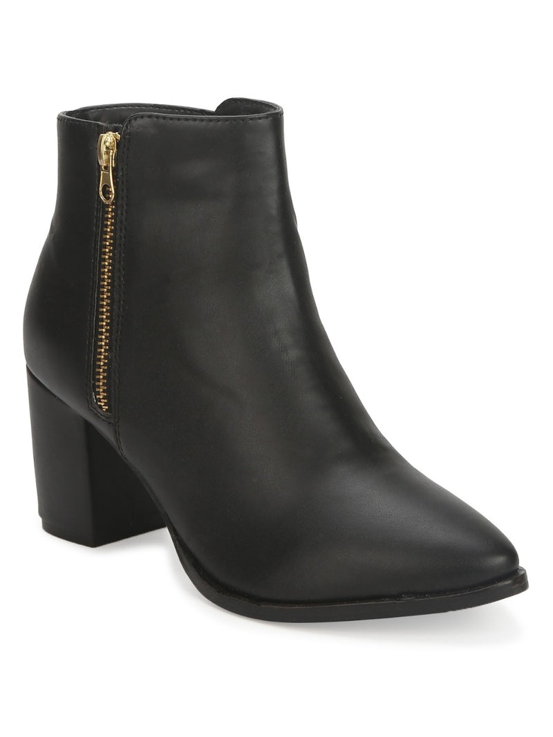 Moc toe heeled ankle boots · Brown · Boots And Ankle Boots | Massimo Dutti