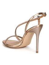 Rose Gold Diamante Barely There Stiletto Heels